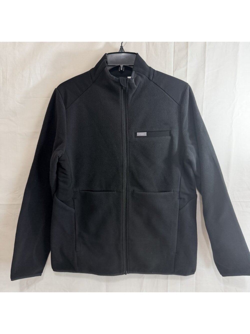FIGS Womens On Shift Fleece Jacket Black Med